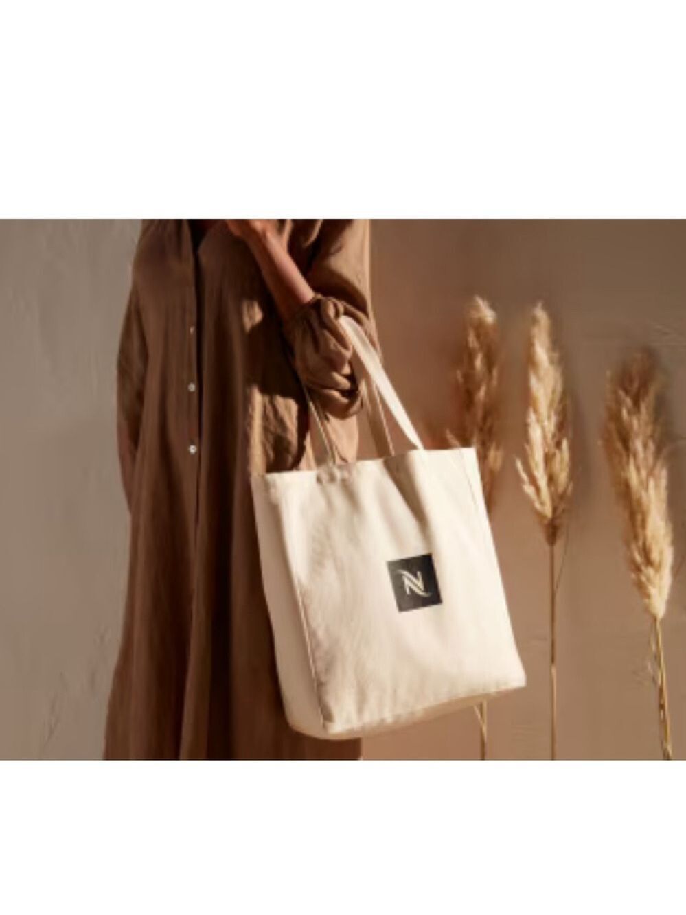 NEW Nespresso Official Upcycled Canvas Tote Carrying Travel Bag